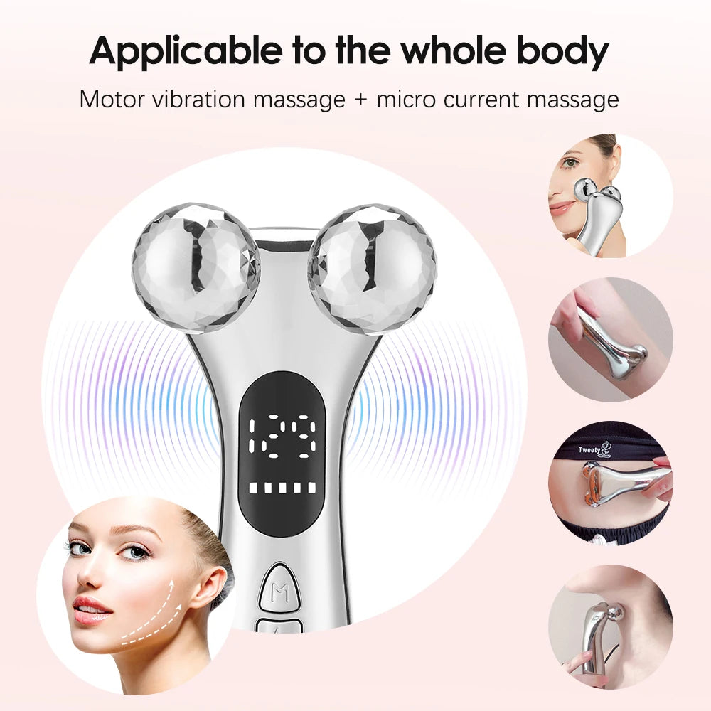 Serenity Luster Pulse Neck Face Massager Roller - Serenity Luster